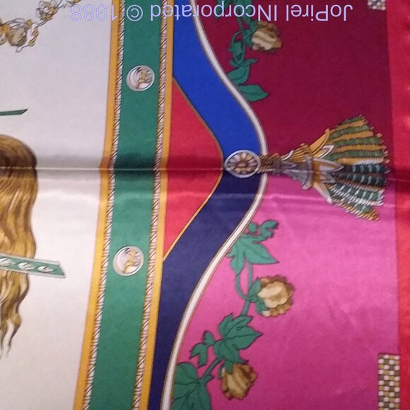 Designer Roman Chariot Horses Scarf - Picture 9 of 12